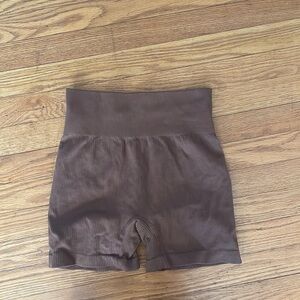 Brown workout shorts, Size medium brand OQQ from amazon